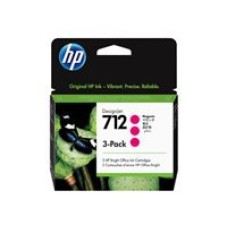 HP 712 - 3-pakiranje - magenta - original DesignJet - kartuša