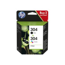 HP 304 2-Pack Black,Tri-color Original Ink Cartridges