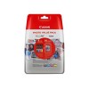 CANON CLI-551XL C,M,Y,BK + Photo Paper Cyan Magenta Yellow Black XL ink tanks + 4x6 Photo Paper PP-201 50sheets value pack Blistered