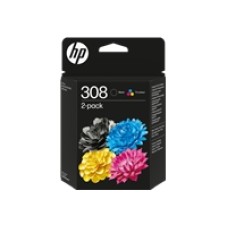HP 308 Black,Tri-Color Ink Cartridge Combo 2 – paket