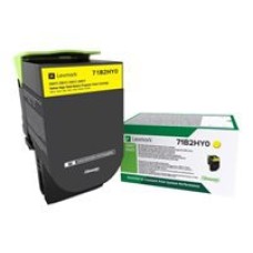 Lexmark X417 - Visok izkoristek - rumena - original toner - LCCP, LRP