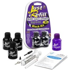 JR komplet za ponovno polnjenje črme kartuše 3X 30 ML črnega črnila + 30ml čistilna tekočina