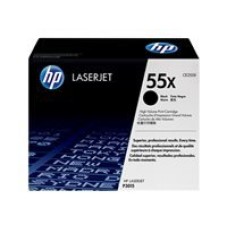 HP 55X LaserJet original toner cartridge black standard capacity 12.500 pages 1 – paket