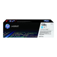 HP 128A LaserJet original toner cartridge cyan standard capacity 1.300 pages 1 – paket