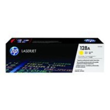 HP 128A LaserJet original toner cartridge yellow standard capacity 1.300 pages 1 – paket