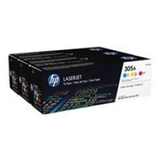 HP 305A original toner cartridge cyan, magenta and yellow standard capacity 2.600 pages 3 – paket