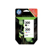 HP 300 original ink cartridge black and tri-colour standard capacity 2 x 4ml black: 200 pages, colour: 165 pages 2 – paket
