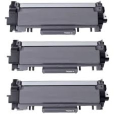 Set kompatibilnih tonerjev nadomešča Brother TN-2590 XL – 3× črn