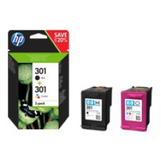 HP 301 Ink Cartridge Combo 2-Pack Standard Capacity (Black and Colour cartridge)