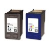 Set kompatibilnih kartuš nadomešča HP 56A / 57A C6656AE + C6657AE (črna + barvna)