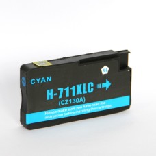 Kompatibilna kartuša nadomešča HP CZ130A (711 XL) cyan ~ 29 ml – 1× cyan XL