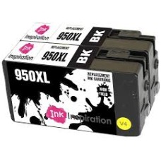 Set kompatibilnih kartuš nadomešča HP 950XL (CN045AE) + 950XL (CN045AE) + 951XL (CN046AE) + 951XL (CN047AE) + 951XL (CN048AE) – 5× set (2× črna + cyan + magenta + rumena)