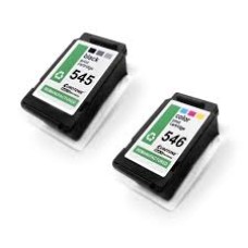 Set kompatibilnih kartuš nadomešča Canon PG545 / CL546 8286B001 + 8288B001 (črna + barvna)