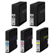 Set kompatibilnih kartuš nadomešča Canon PGI-2500XLBK + PGI-2500XLBK + PGI-2500XLC + PGI-2500XLM + PGI-2500XLY – 5× set (2× črna + cyan + magenta + rumena)