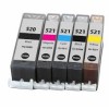 Set kompatibilnih kartuš nadomešča Canon PGI-520BK + PGI-520BK + CLI-521C + CLI-521M + CLI-521Y – 5× set (2× črna + cyan + magenta + rumena)