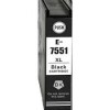 Kompatibilna kartuša Epson nadomešča (C13T755140 (7551 XL) BLACK ~ 5K) – 1× črna XL