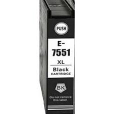 Kompatibilna kartuša Epson nadomešča (C13T755140 (7551 XL) BLACK ~ 5K) – 1× črna XL
